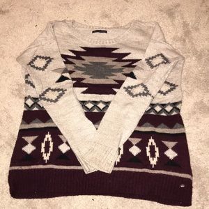 AE Festive Patterned Sweater